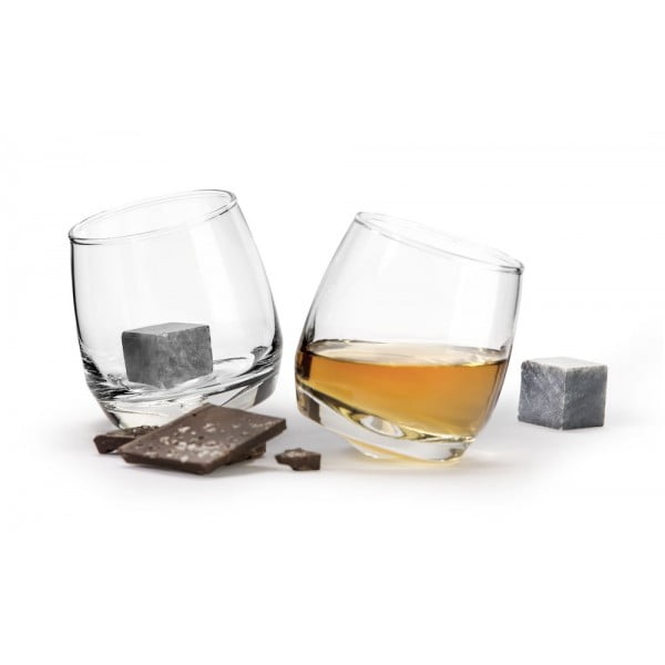 Набор бокалов для виски с кубиками для охлаждения SagaForm Club 200 мл 2 шт