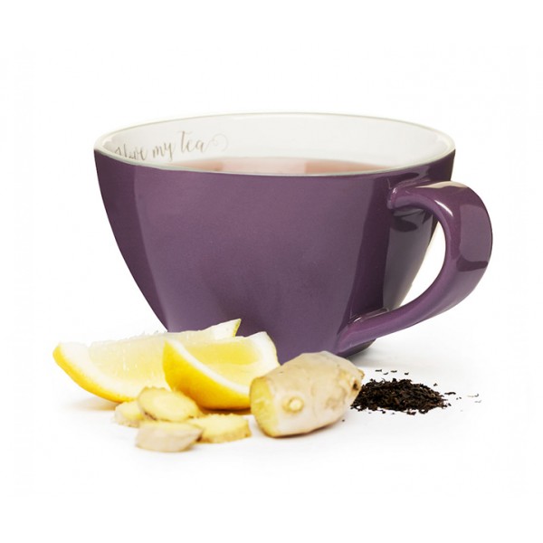 Чашка чайная I love my tea SagaForm Cafe фиолетовая