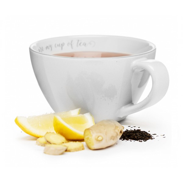 Чашка чайная I love my tea SagaForm Cafe белая