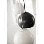 Лампа подвесная Ball темно-серая матовая черный шнур