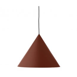 Лампа подвесная Benjamin XL темно-красная матовая черный шнур