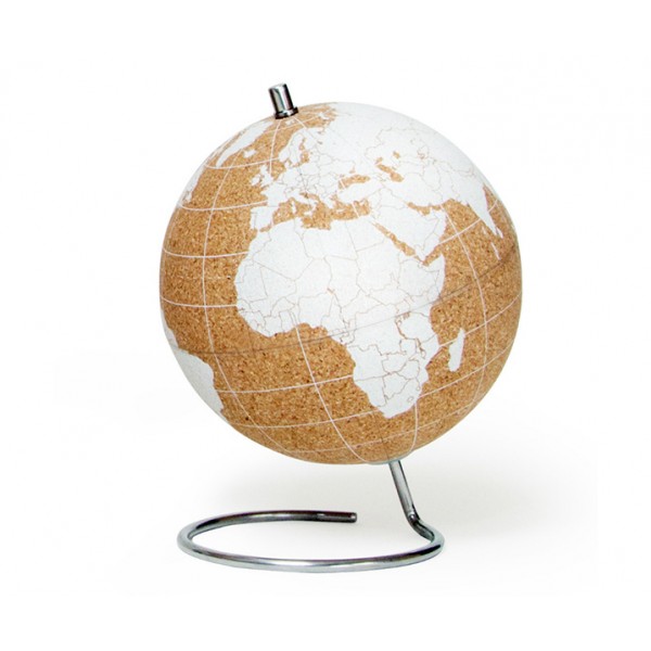 Глобус Cork Globe, белый, 14 см