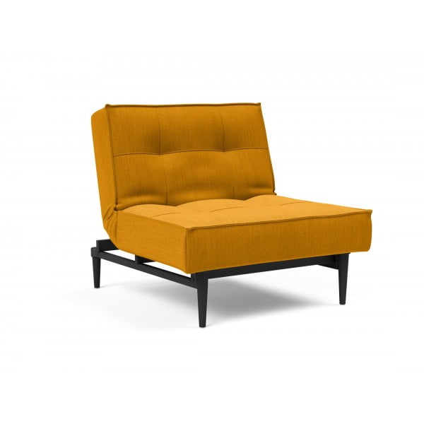 Кресло Splitback черные ножки Styletto, ткань 507