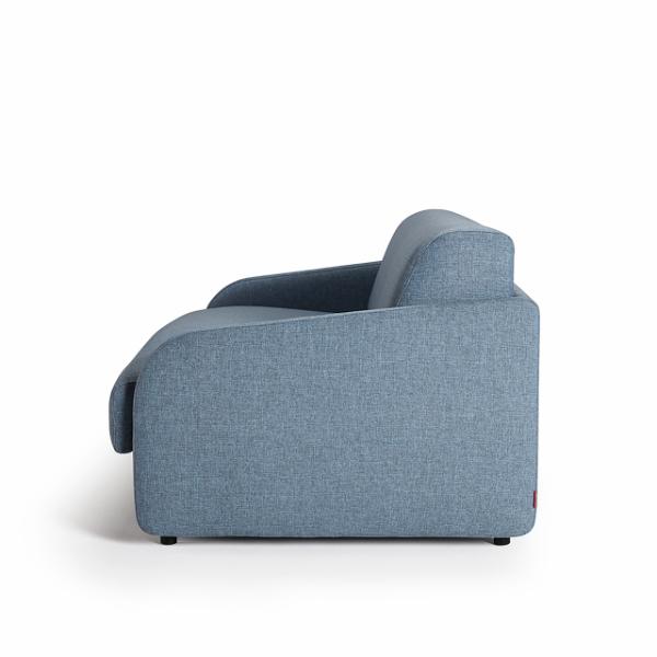 Диван Eivor 140х195 Dark Gray с двойным матрасом