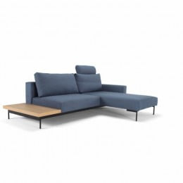 Угловой диван-кровать Bragi 140х200 см со столиком, ткань 519