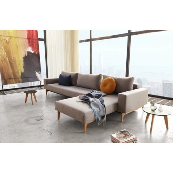 Угловой диван Innovation Living Idun Lounger, серый