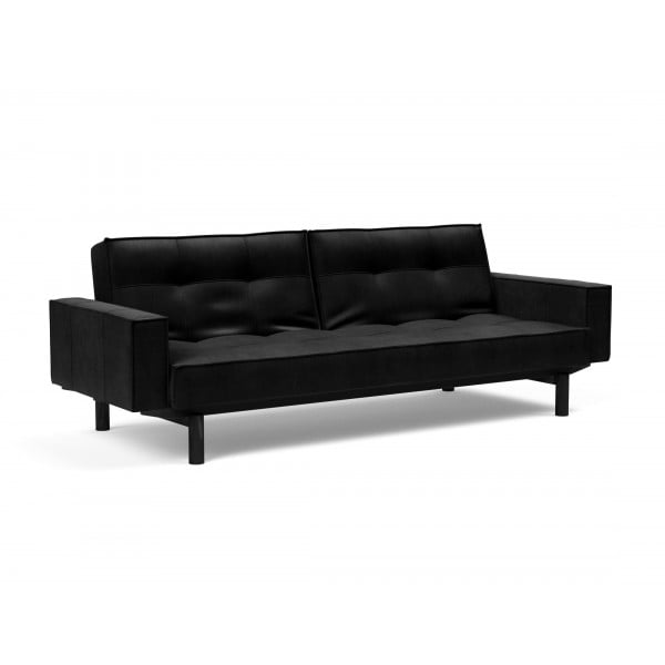 Диван Innovation Living Splitback Cuno с подлокотниками, черный