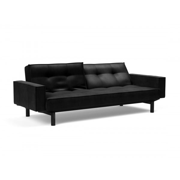 Диван Innovation Living Splitback Cuno с подлокотниками, черный