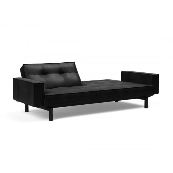 Диван Innovation Living Splitback Cuno с подлокотниками, черный