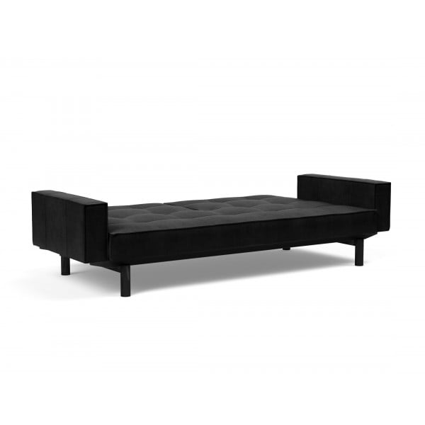 Диван Innovation Living Splitback Cuno с подлокотниками, черный