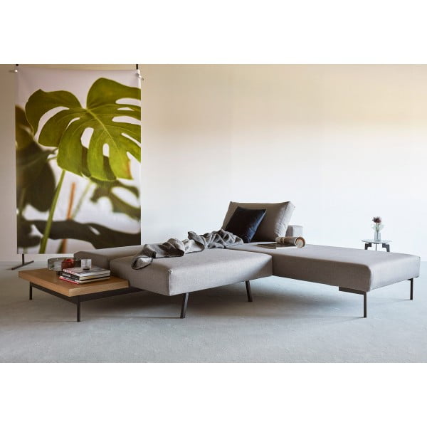Угловой диван-кровать Bragi 140х200 см со столиком, ткань 217