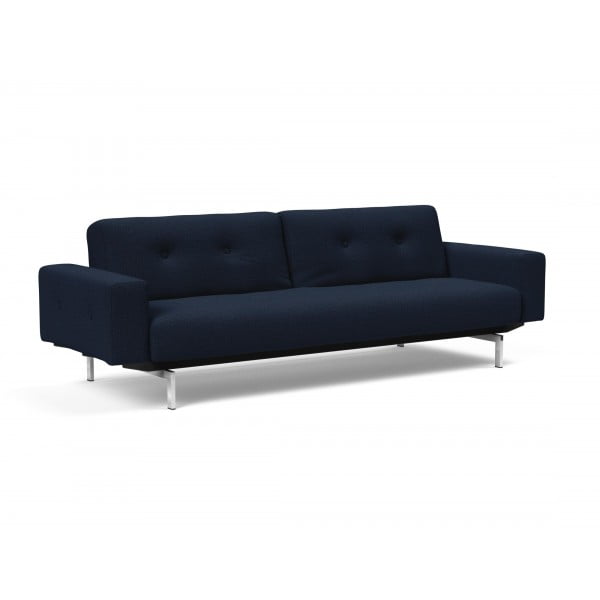 Диван Innovation Living Ample Chrome с подлокотниками, синий