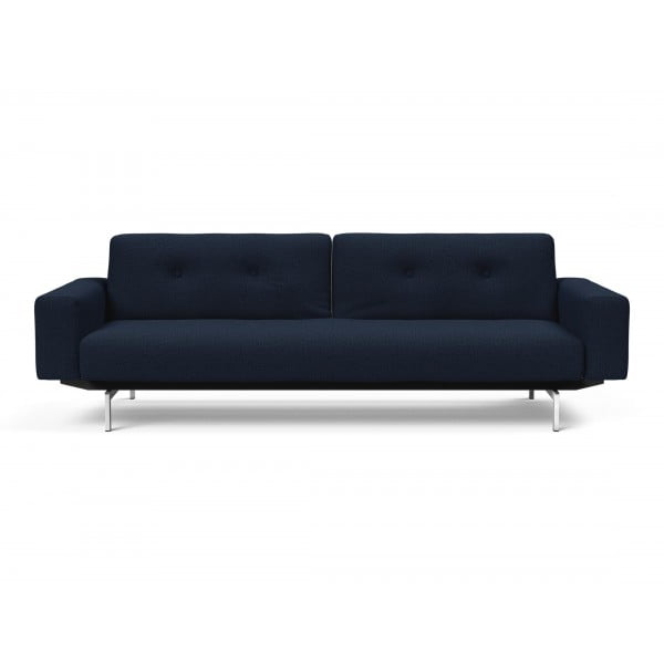 Диван Innovation Living Ample Chrome с подлокотниками, синий