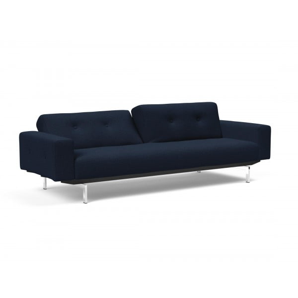 Диван Innovation Living Ample Chrome с подлокотниками, синий