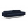 Диван Innovation Living Ample Chrome с подлокотниками, синий