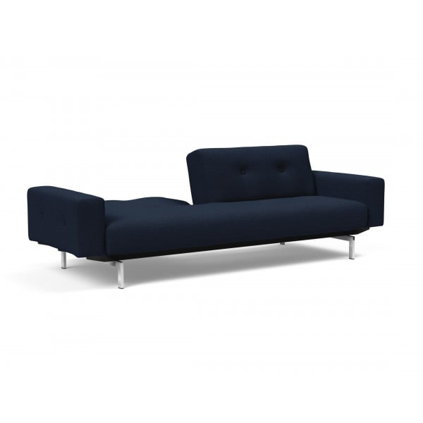 Диван Innovation Living Ample Chrome с подлокотниками, синий