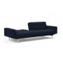 Диван Innovation Living Ample Chrome с подлокотниками, синий