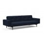 Диван Innovation Living Ample Styletto чёрный дуб с подлокотниками, синий