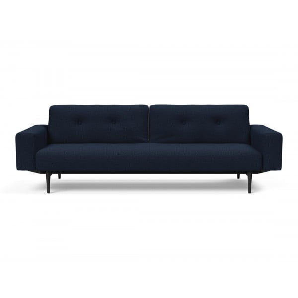 Диван Innovation Living Ample Styletto чёрный дуб с подлокотниками, синий
