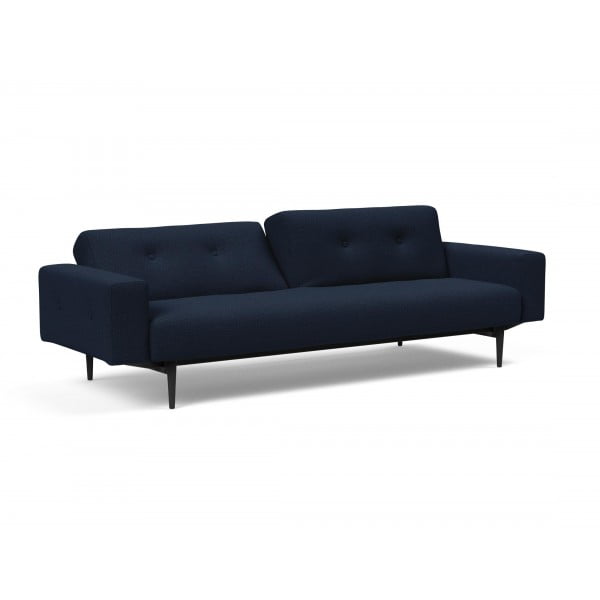 Диван Innovation Living Ample Styletto чёрный дуб с подлокотниками, синий
