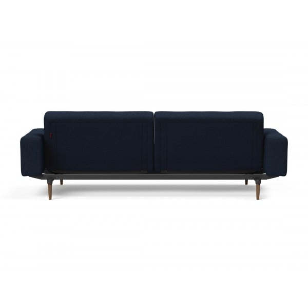 Диван Innovation Living Ample Styletto с подлокотниками тёмный дуб, синий
