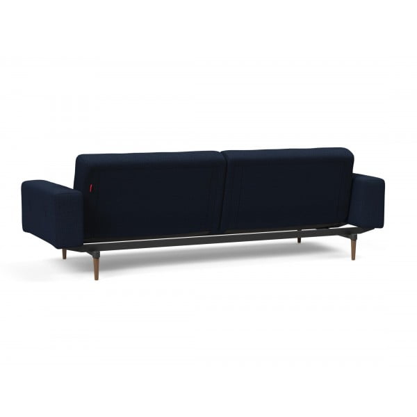Диван Innovation Living Ample Styletto с подлокотниками тёмный дуб, синий