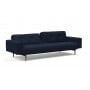 Диван Innovation Living Ample Styletto с подлокотниками тёмный дуб, синий