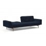 Диван Innovation Living Ample Styletto с подлокотниками тёмный дуб, синий