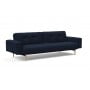 Диван Innovation Living Ample Styletto светлый дуб с подлокотниками, синий