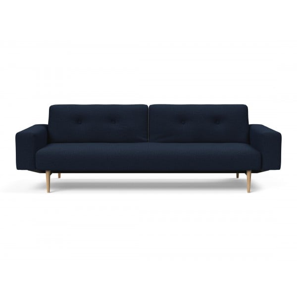 Диван Innovation Living Ample Styletto светлый дуб с подлокотниками, синий