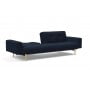 Диван Innovation Living Ample Styletto светлый дуб с подлокотниками, синий