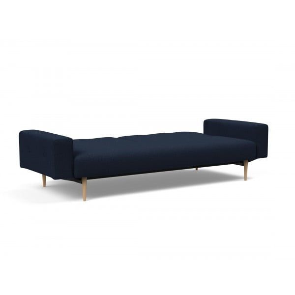 Диван Innovation Living Ample Styletto светлый дуб с подлокотниками, синий