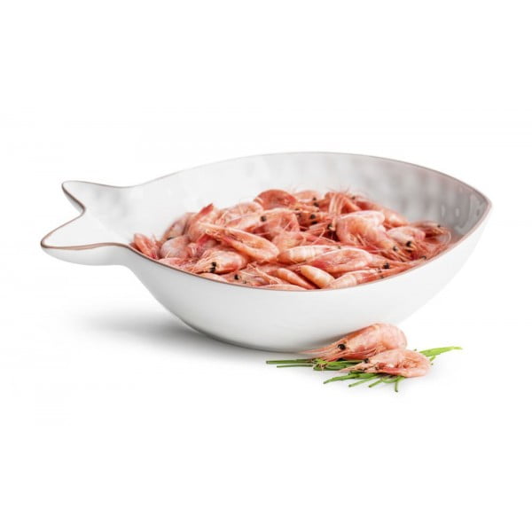 Блюдо сервировочное Рыба большое белое SagaForm Kitchen