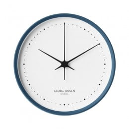 Часы настенные Georg Jensen Henning Koppel 22 см, сине-белые