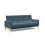 Диван Innovation Living Ronia с матрасом Soft Spring, сине-зелёный