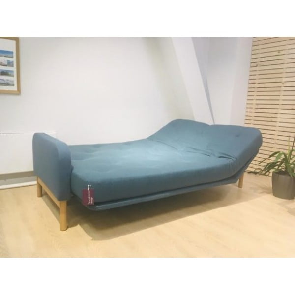 Диван Innovation Living Ronia с матрасом Soft Spring, сине-зелёный