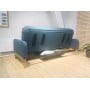 Диван Innovation Living Ronia с матрасом Soft Spring, сине-зелёный