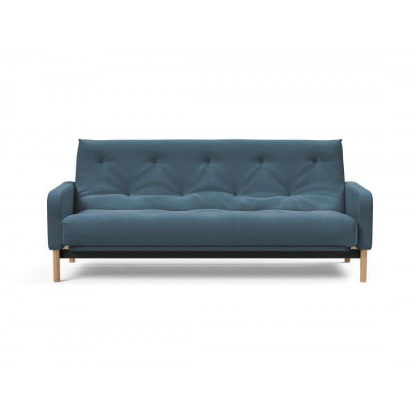 Диван Innovation Living Ronia с матрасом Soft Spring, сине-зелёный