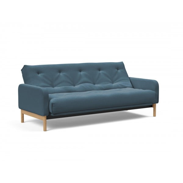 Диван Innovation Living Ronia с матрасом Soft Spring, сине-зелёный