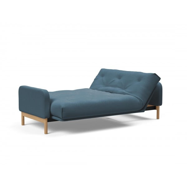 Диван Innovation Living Ronia с матрасом Soft Spring, сине-зелёный