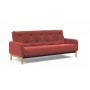 Диван Innovation Living Ronia с матрасом Soft Spring, вельвет кирпично-красный
