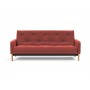 Диван Innovation Living Ronia с матрасом Soft Spring, вельвет кирпично-красный