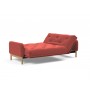 Диван Innovation Living Ronia с матрасом Soft Spring, вельвет кирпично-красный