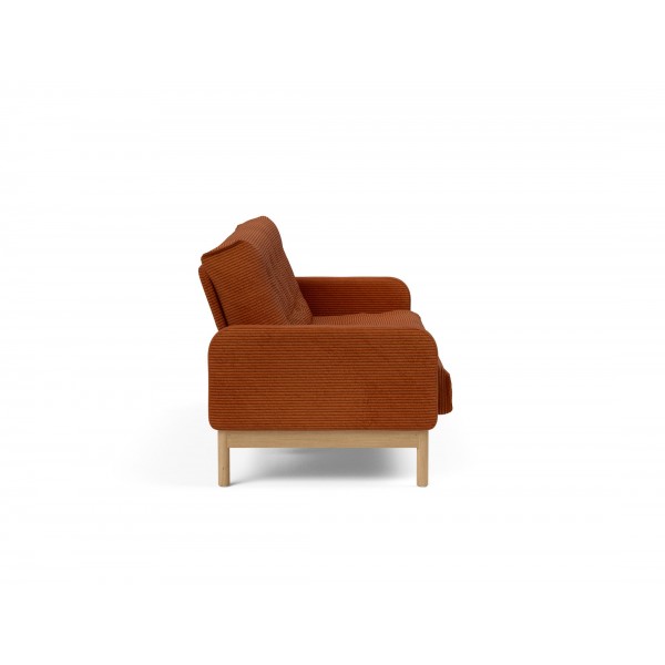 Диван Innovation Living Ronia с матрасом Soft Spring, вельвет апельсиновый