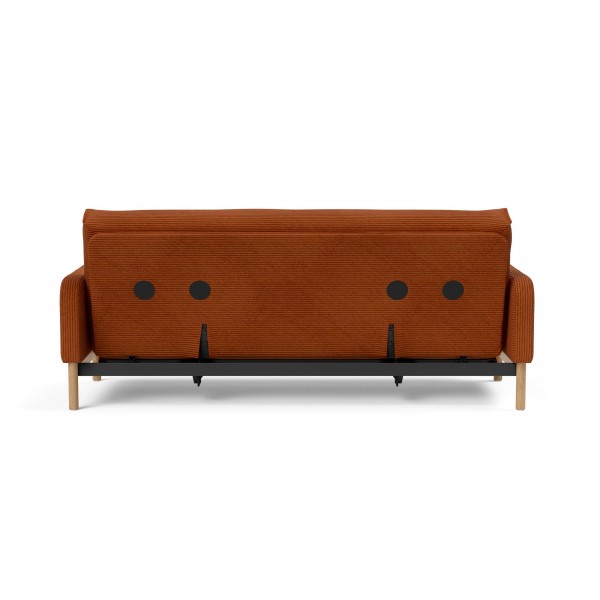 Диван Innovation Living Ronia с матрасом Soft Spring, вельвет апельсиновый