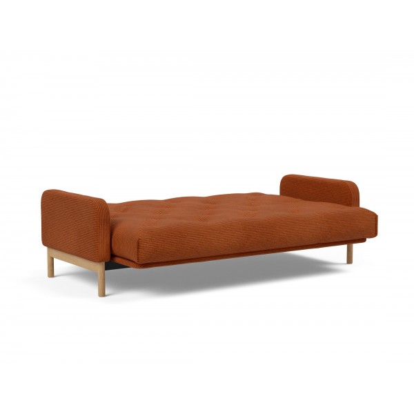 Диван Innovation Living Ronia с матрасом Soft Spring, вельвет апельсиновый
