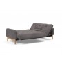 Диван Innovation Living Ronia с матрасом Soft Spring, вельвет темно-серый
