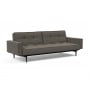 Диван-кровать Splitback 115х210 см с подлокотниками, Styletto чёрный, ткань 216