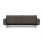 Диван-кровать Splitback 115х210 см с подлокотниками, Styletto чёрный, ткань 216