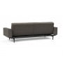 Диван-кровать Splitback 115х210 см с подлокотниками, Styletto чёрный, ткань 216